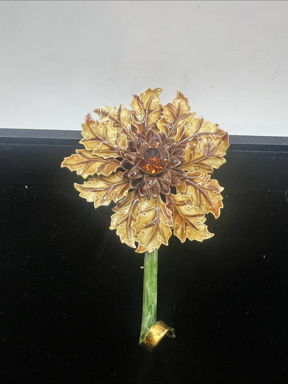 Sandor large flower brooch